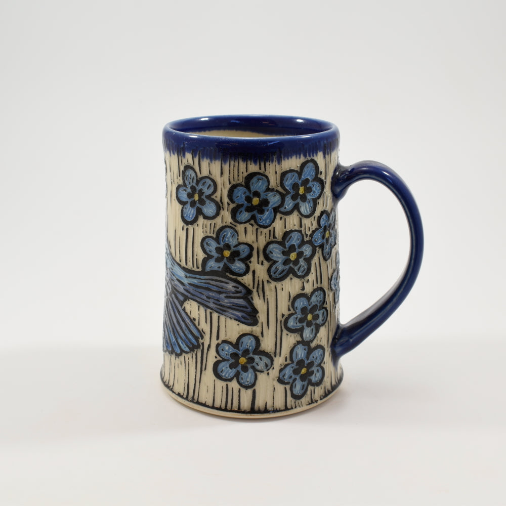 Blue Bird Mug - Cobalt