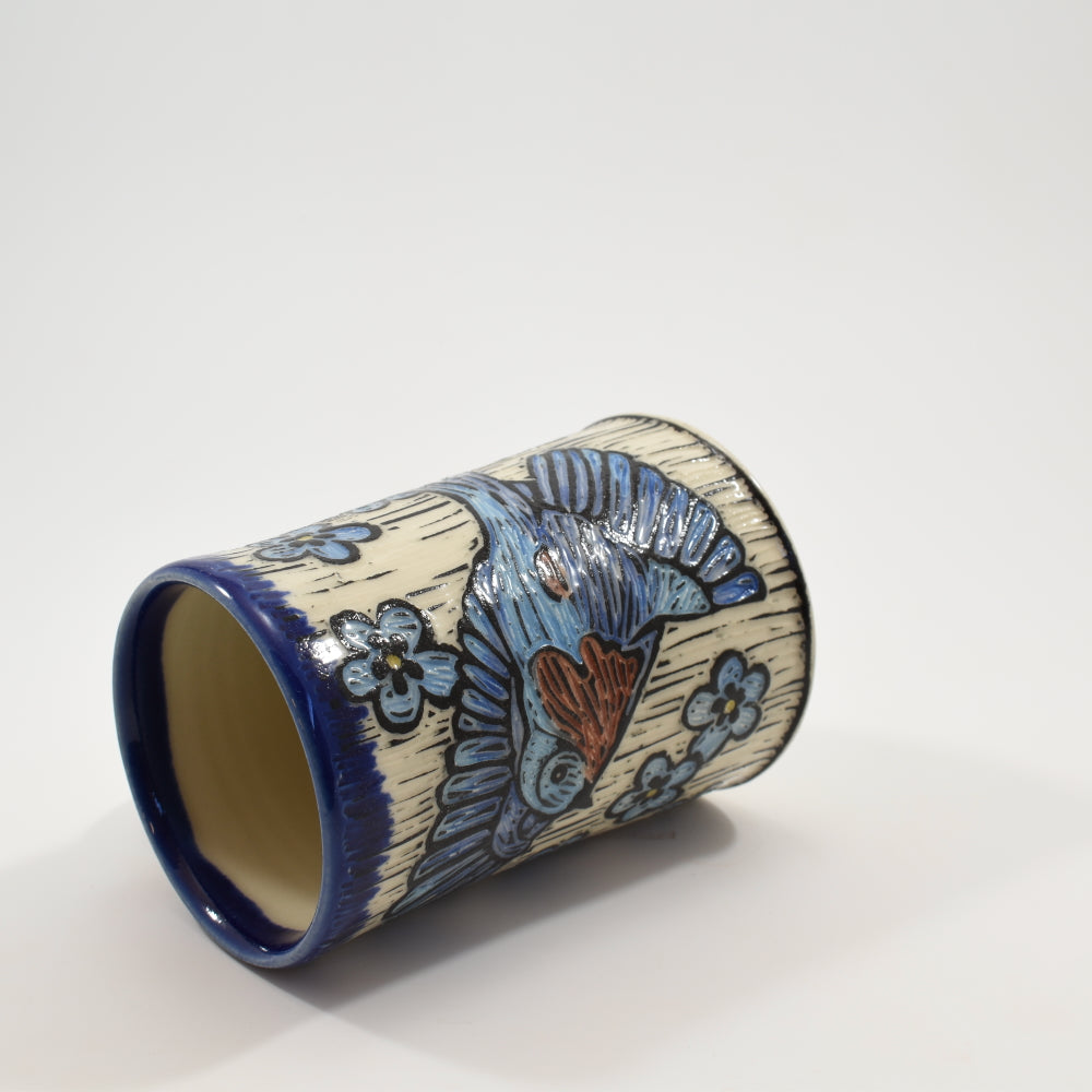 Blue Bird Mug - Cobalt