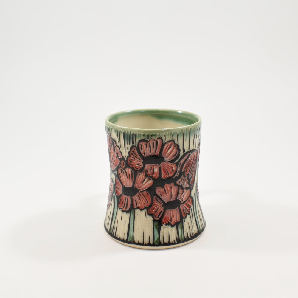 Poppy Short Mug - Green