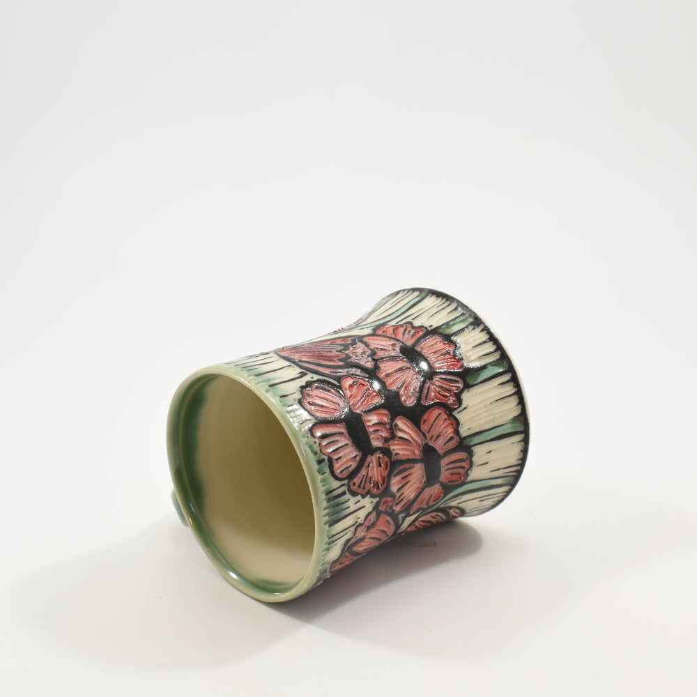 Poppy Short Mug - Green