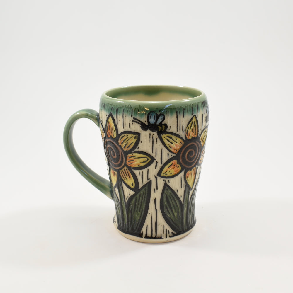Sunflower Short Mug - Green
