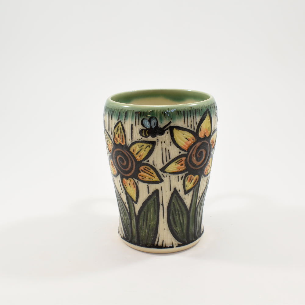 Sunflower Short Mug - Green