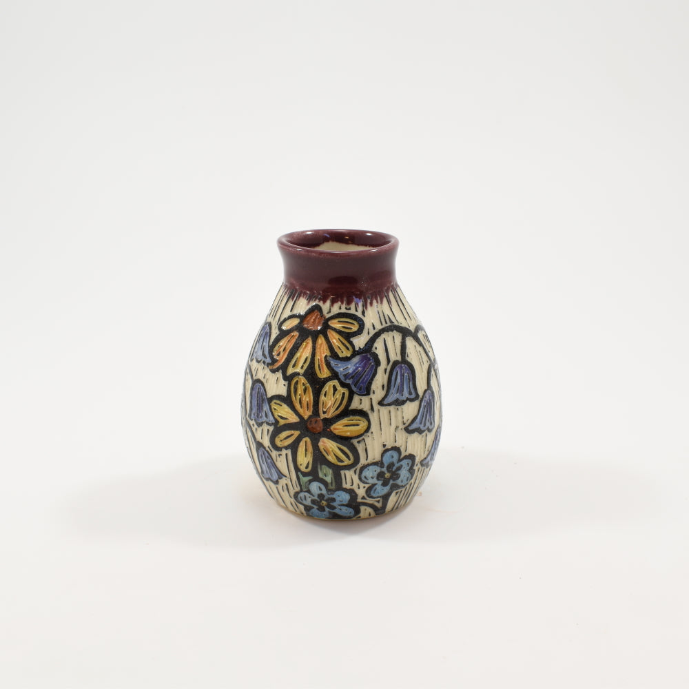 Spring Flower Bud Vase - Purple