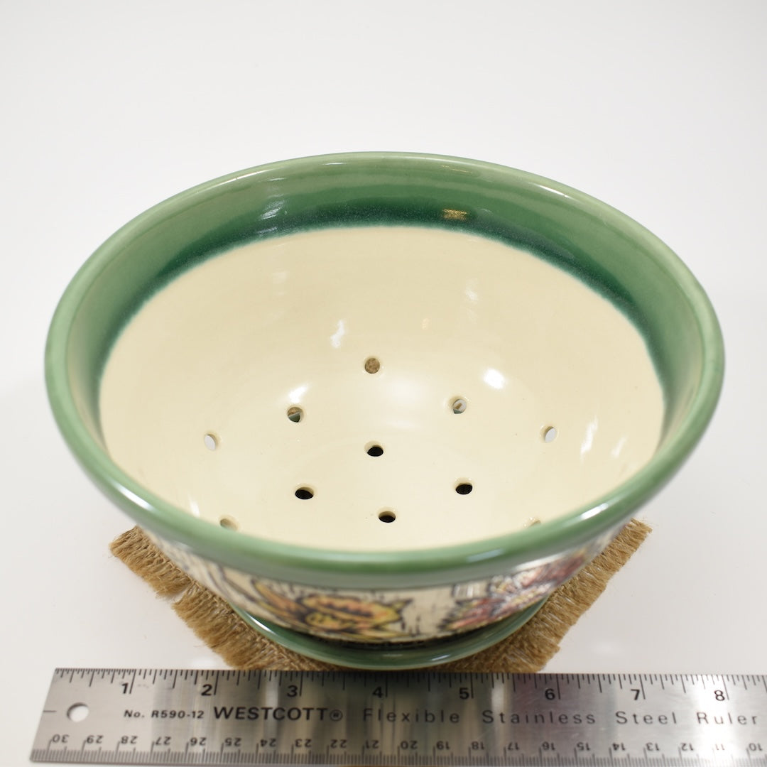 Spring Flower Berry Bowl - Green