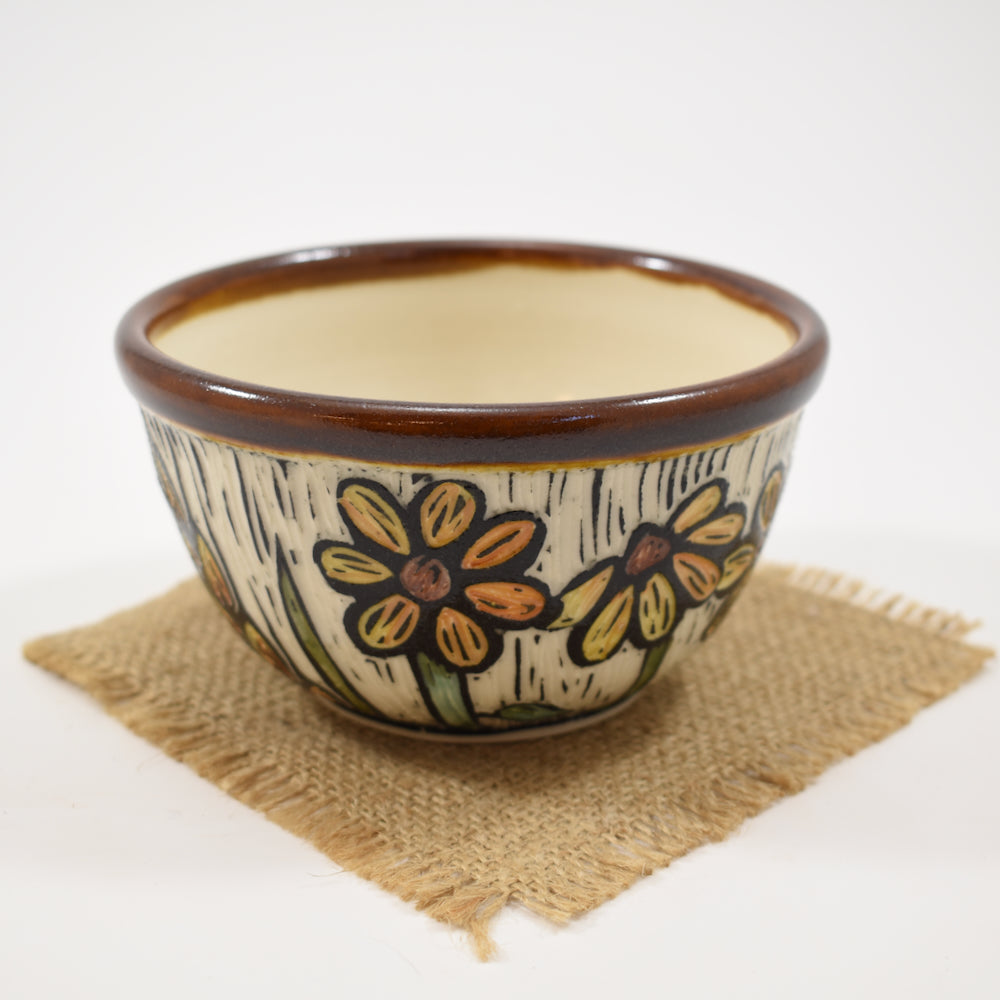 Spring Flower Small Bowl - Amber