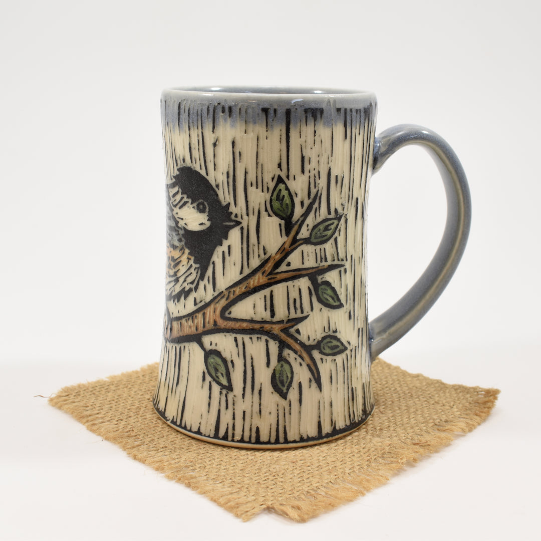 Chickadee Mug - Light Blue