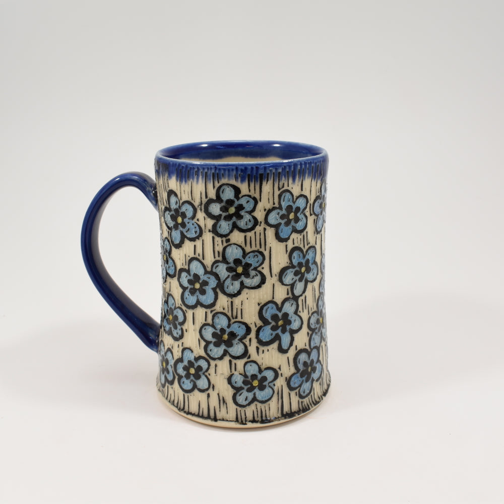 Forget-Me-Not Flower Mug - Cobalt
