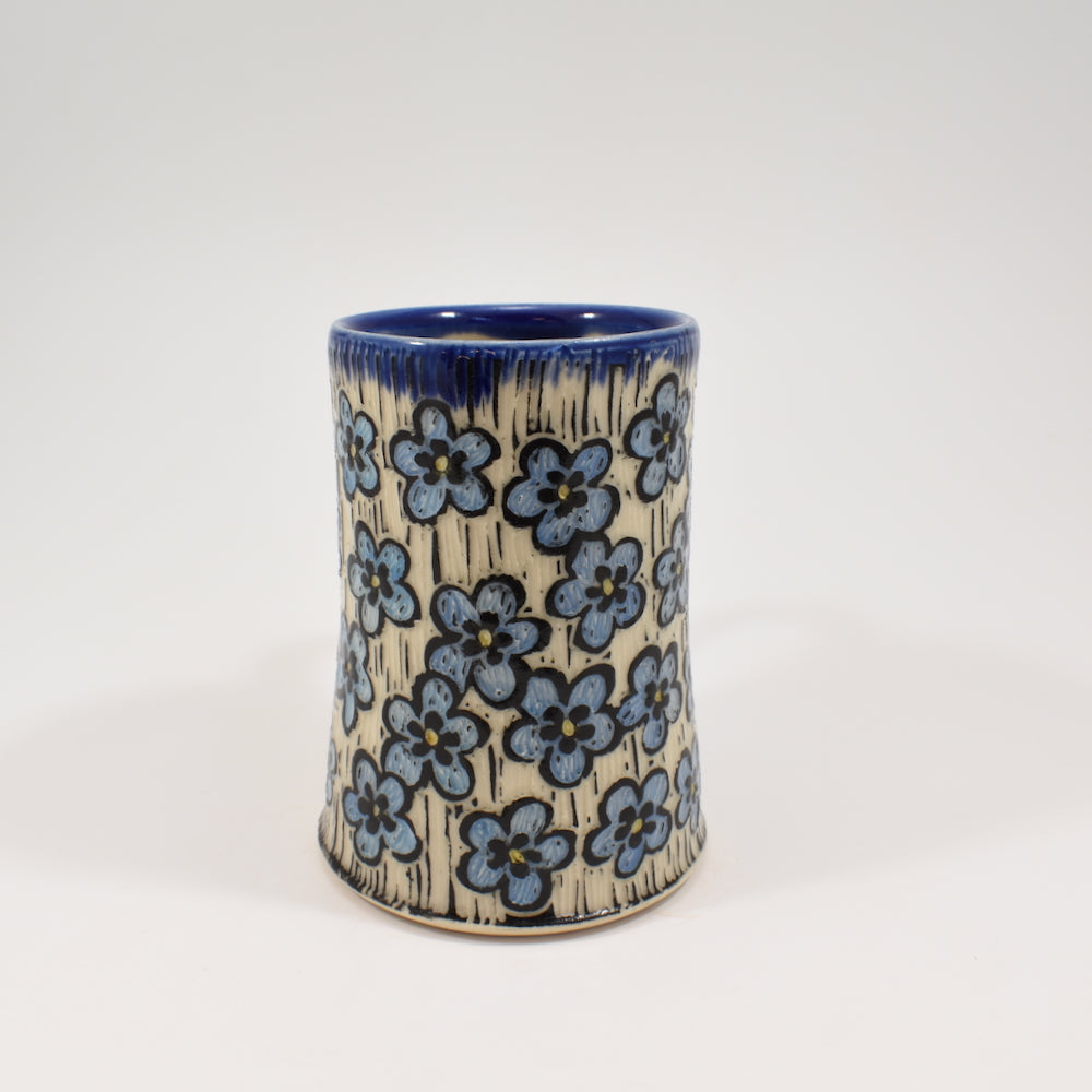 Forget-Me-Not Flower Mug - Cobalt