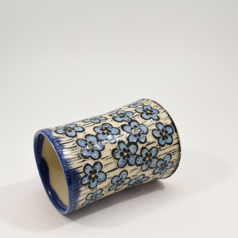 Forget-Me-Not Flower Mug - Cobalt