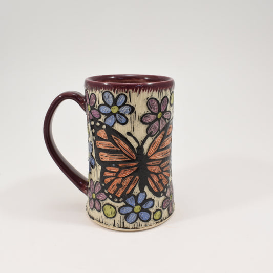 Butterfly (Monarch) Mug - Purple