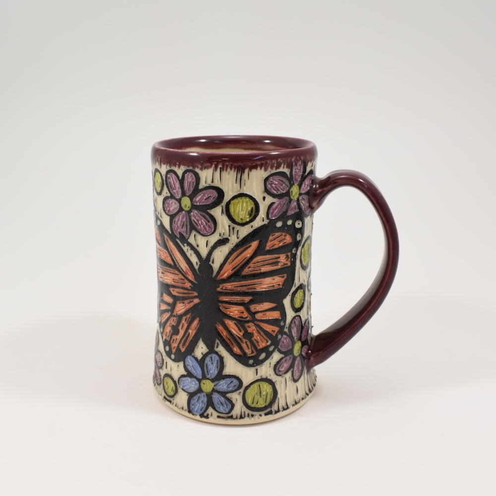 Butterfly (Monarch) Mug - Purple