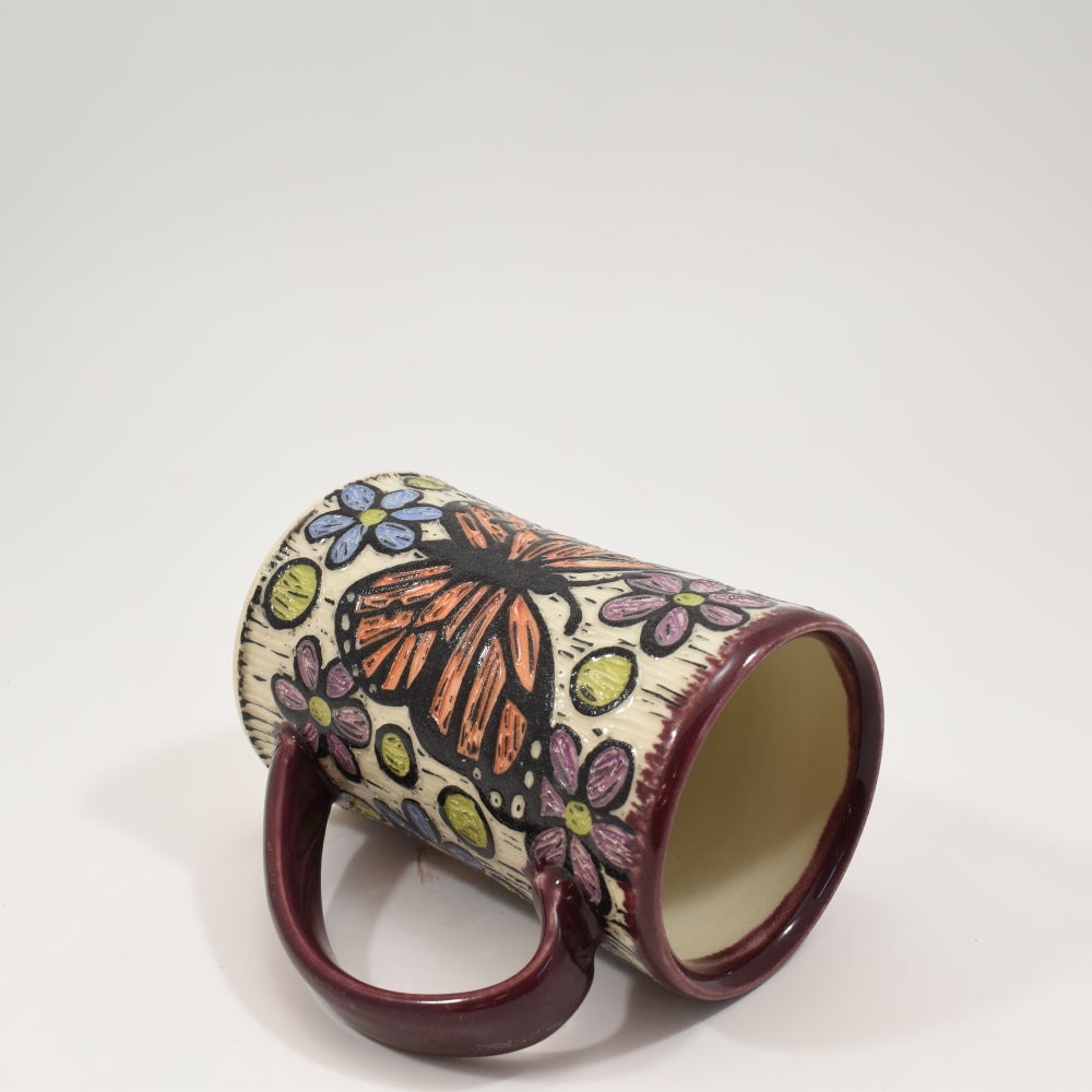 Butterfly (Monarch) Mug - Purple