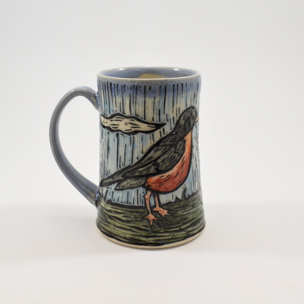 Robin Mug - Light Blue