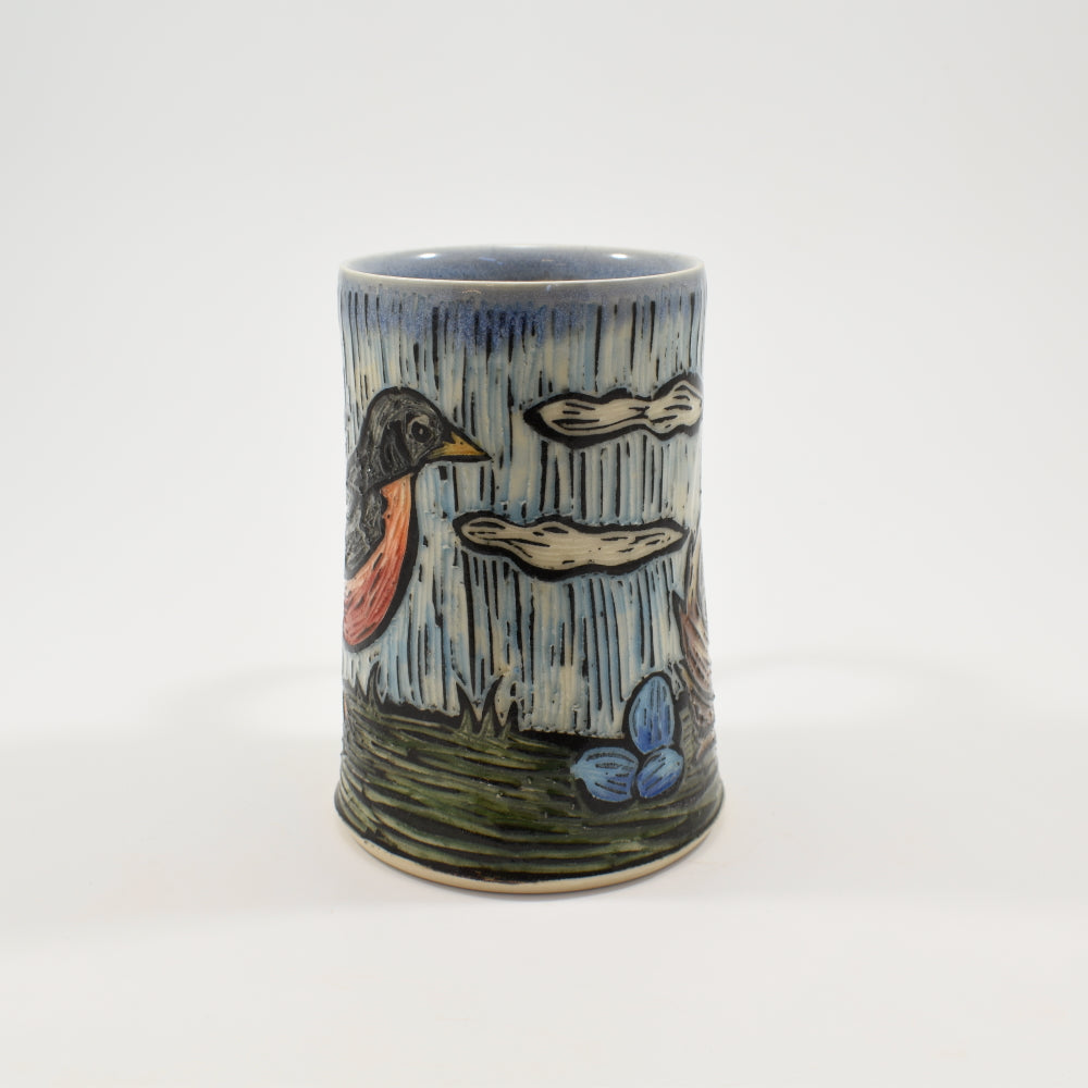 Robin Mug - Light Blue