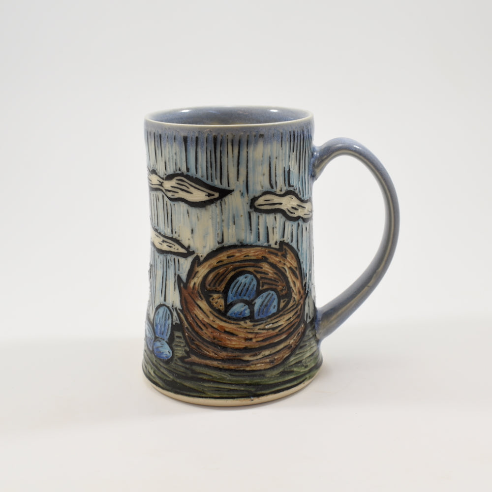 Robin Mug - Light Blue