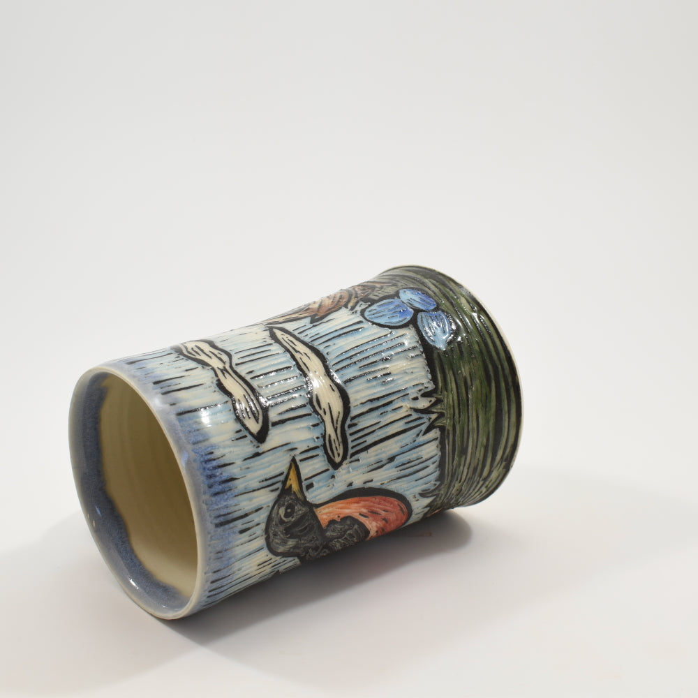 Robin Mug - Light Blue
