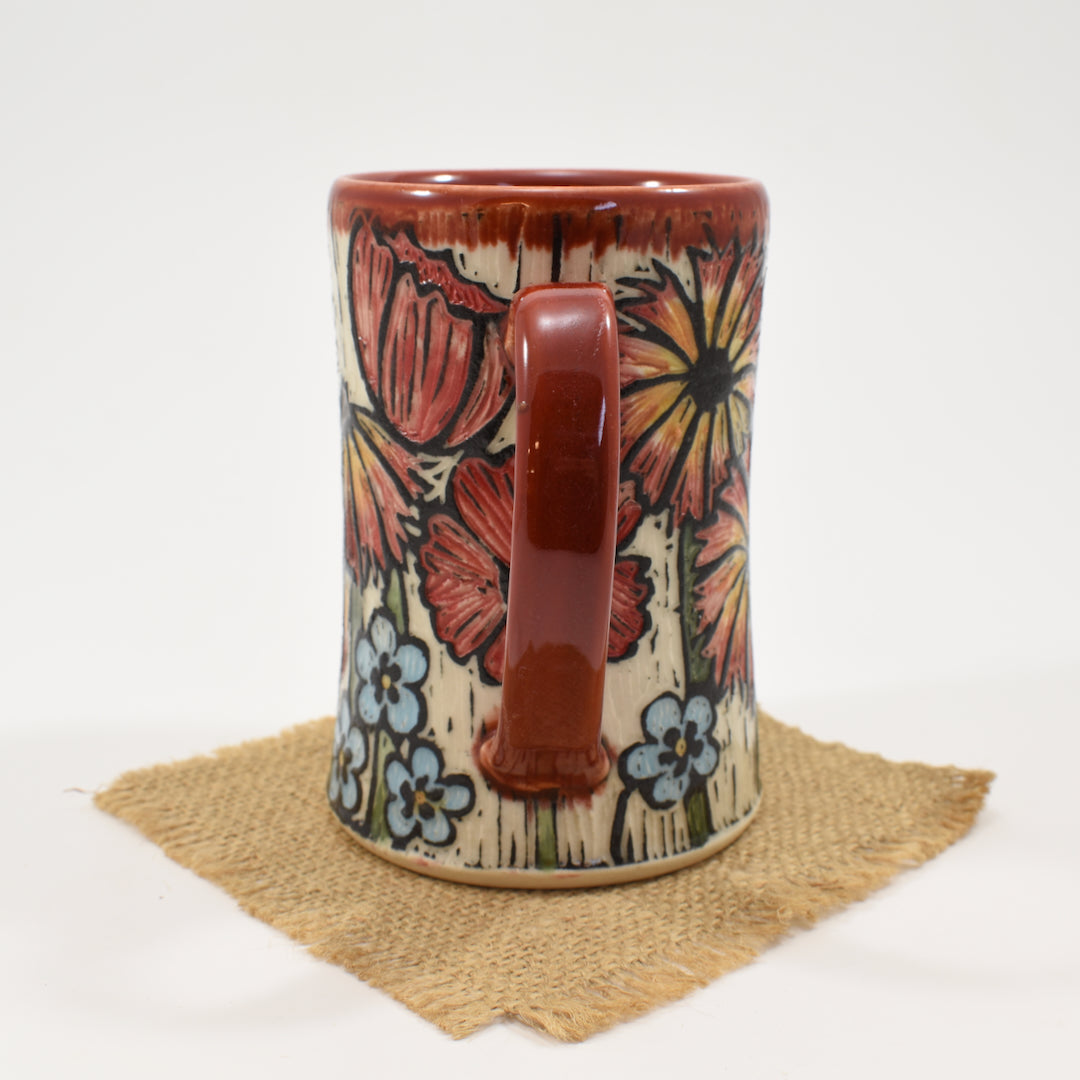 Spring Flower Mug - Red