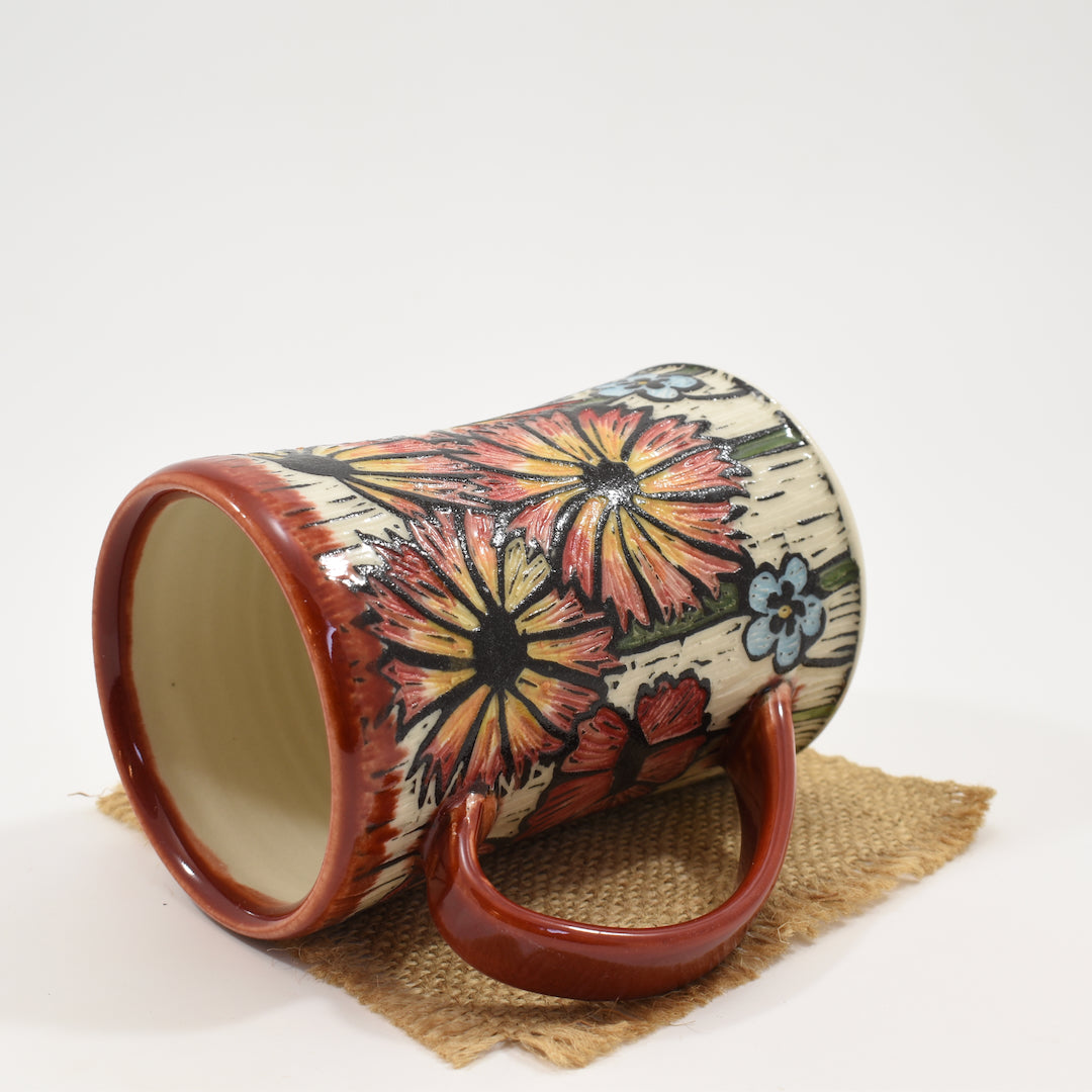 Spring Flower Mug - Red