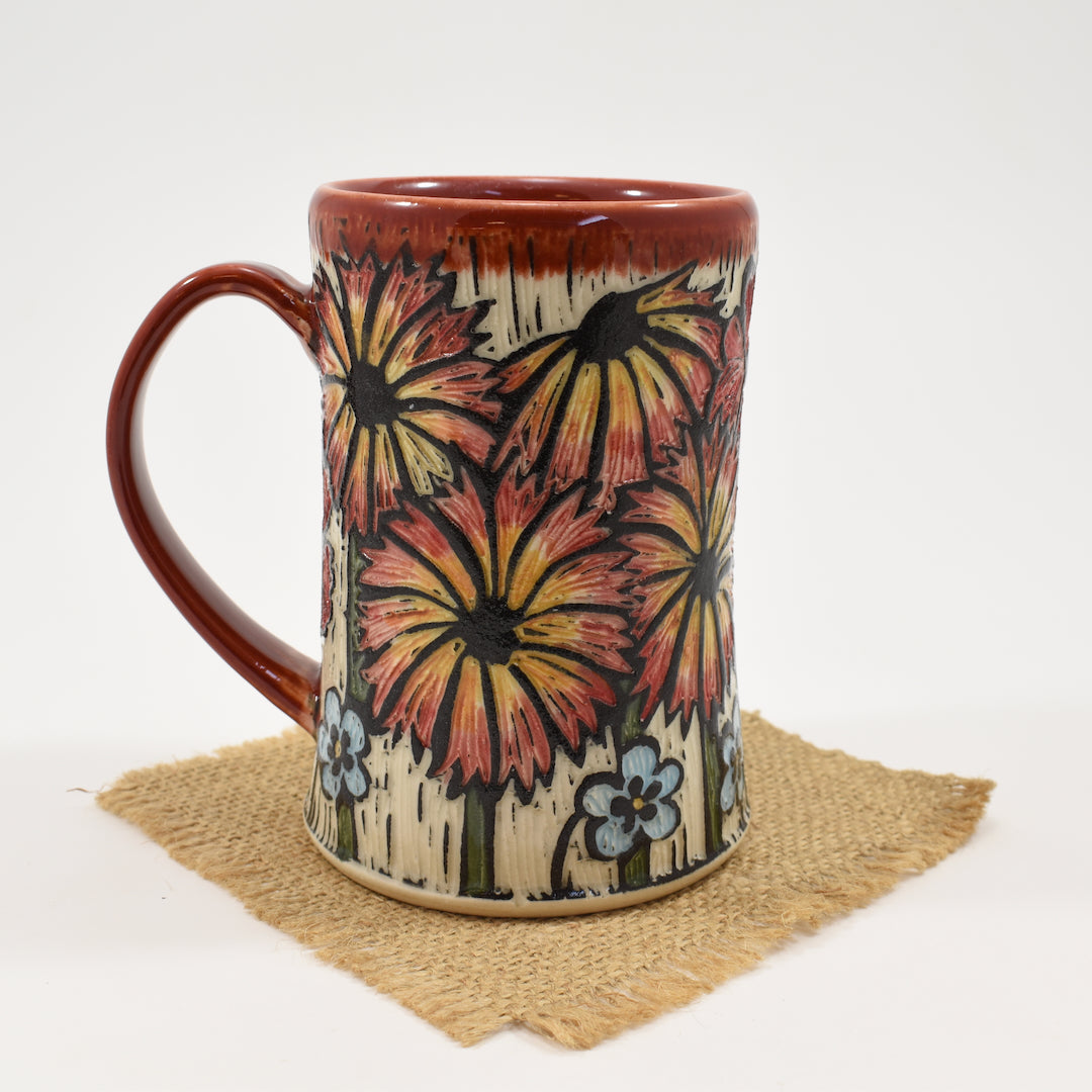 Spring Flower Mug - Red