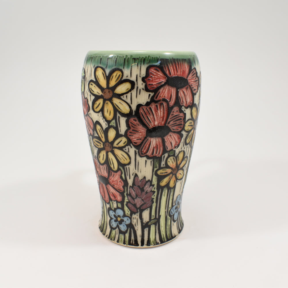 Spring Flower Mug Tall - Green