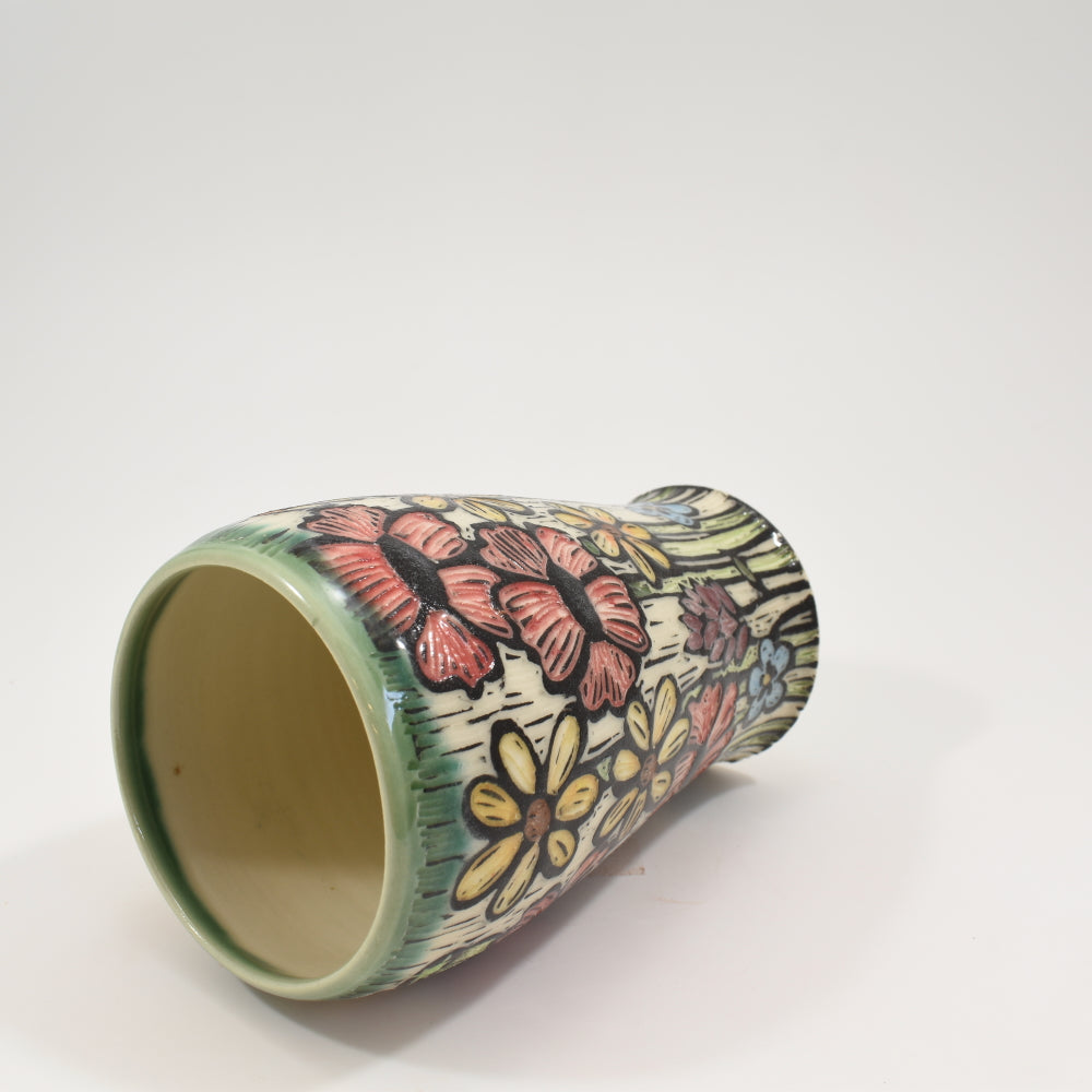 Spring Flower Mug Tall - Green