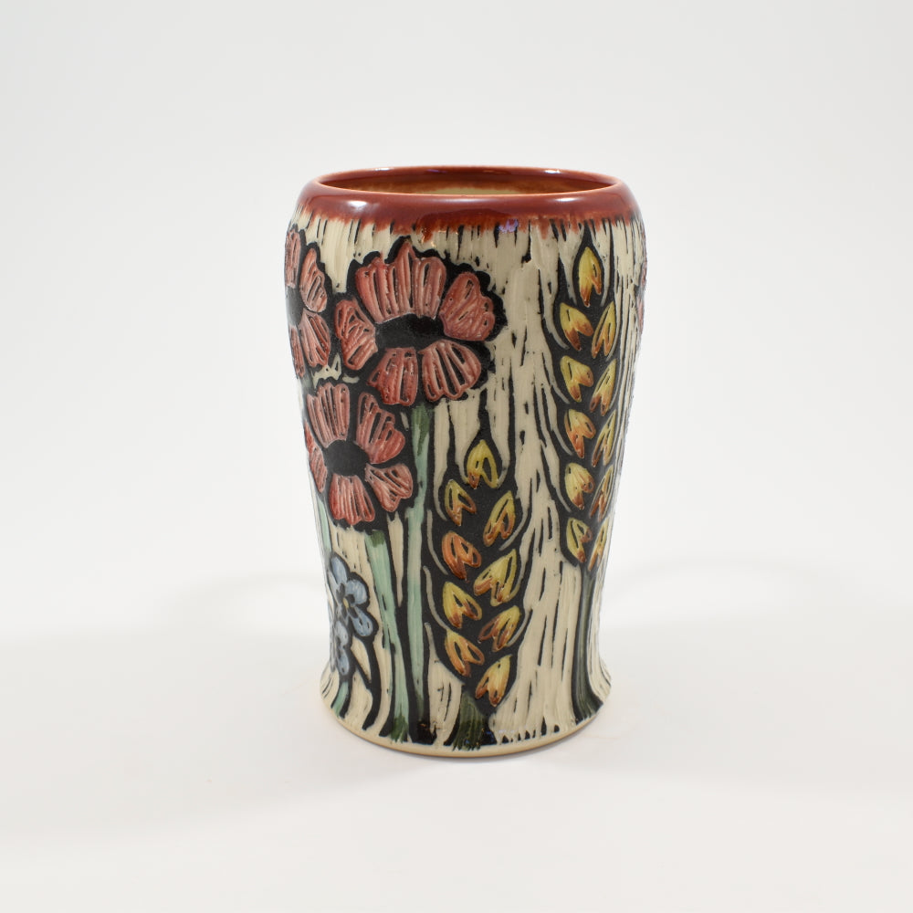 Spring Flower Tall Mug  - Red 1