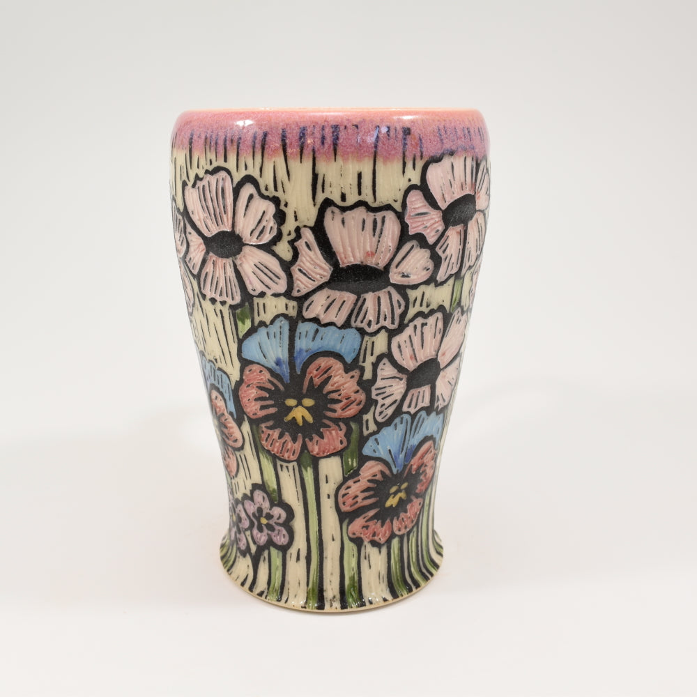 Spring Flower Mug Tall - Pink