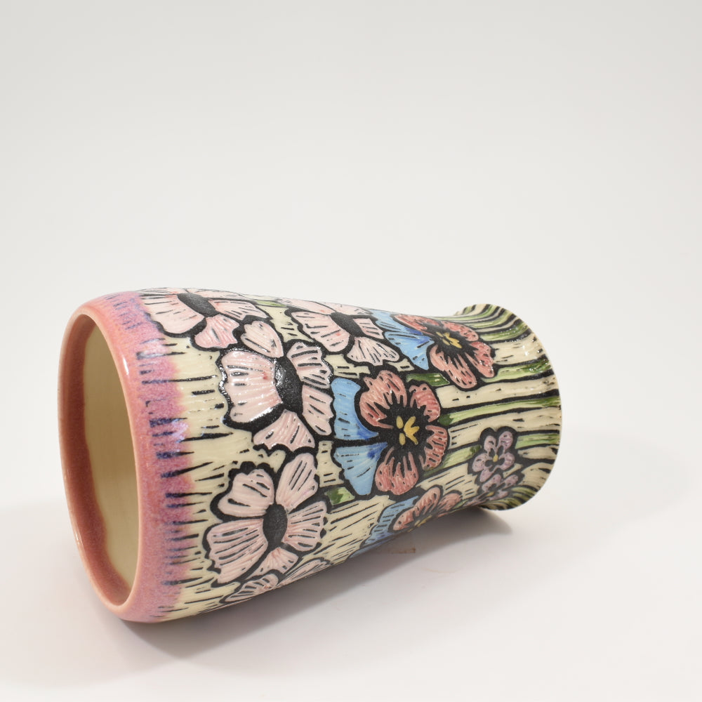 Spring Flower Mug Tall - Pink