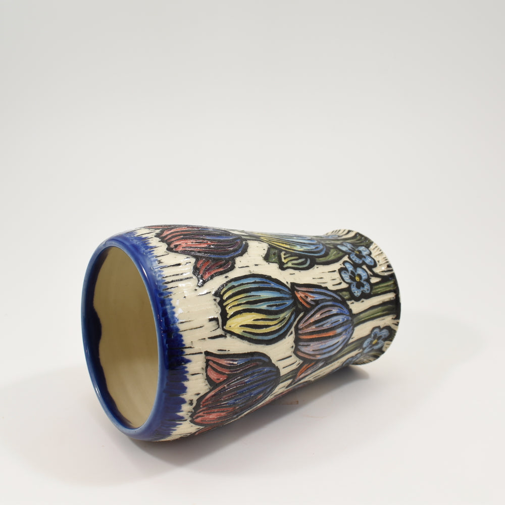 Spring Flower Tall Mug  - Cobalt 2